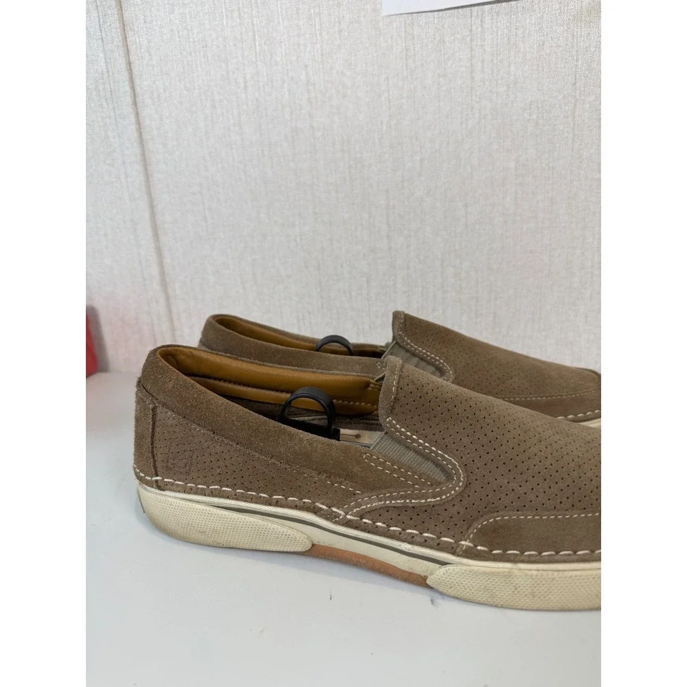 Sperry Top-Sider Largo Slip-On‎ Taupe Suede Loafer Mens Sz 9.5M Shoes 0456761